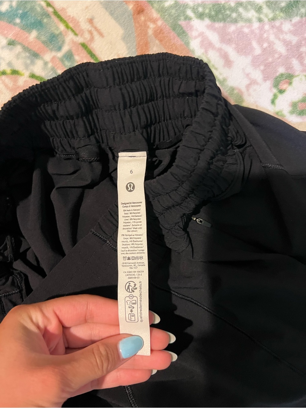 lululemon athletica Black Women's Athletic Shorts - High Waist - Picture 3 of 3
